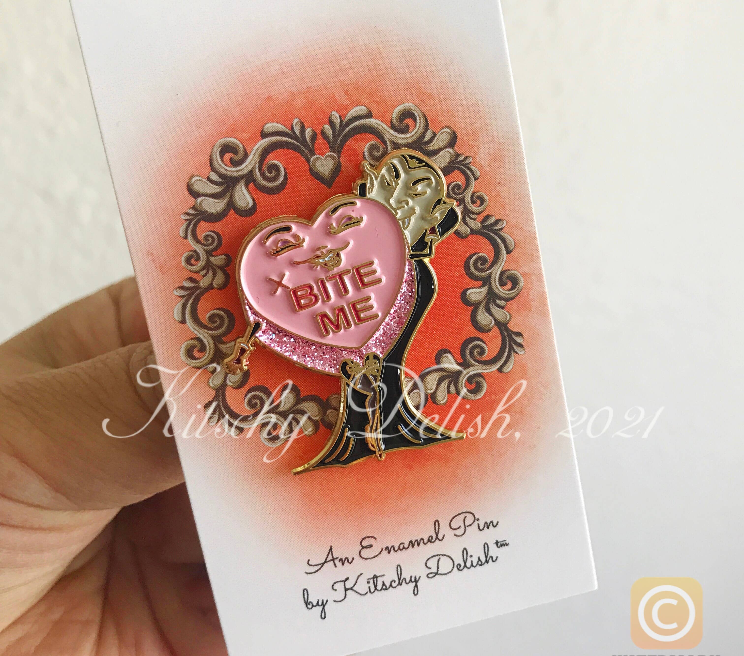 BITE Me, enamel pin, photo 1 of 2