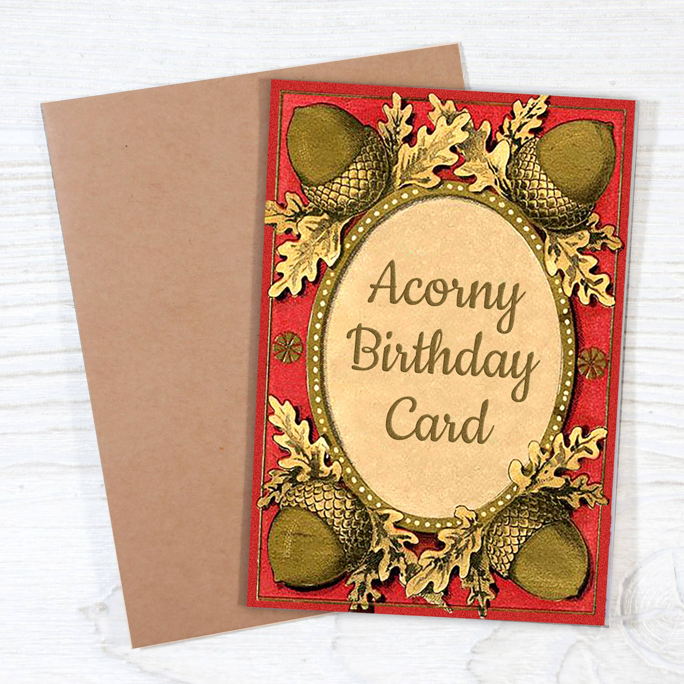 Acorny Birthday Card, photo 2 of 4